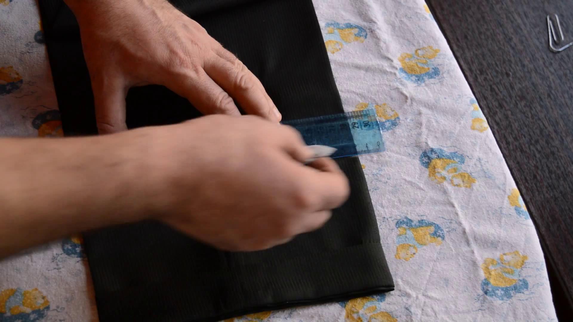 Укоротить мужские брюки в домашних условиях 316