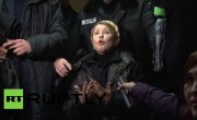 Ukraine- Tymoshenko speaks after being freed